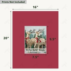 Golden State Art, 10 Pack 16×20 Mixed Color Picture Frame Mat 7.5×9.5 Opening…