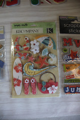 Sticker lot American girl, school stuff, sports, travel, family 3-d collection