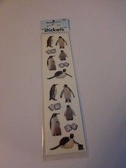 Stickers Paper House Stickers Slims Penguins Ice Cubes Repeats Different Poses