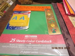LOT OF CRAFT SUPPLIES–CARDSTOCK-DIECUT STICKERS-QUOTABLE NOTABLES & MORE–#T12A