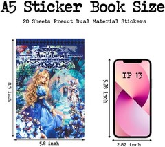 Dual Material Sticker Book – Alice in Wonderland