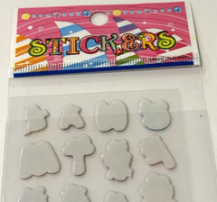 Alphabet Letter Stickers Funny Faces Eyeballs Colorful Crafts Lot of 2 NEW READ