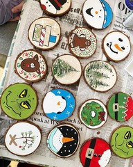 Natural Wood Slices 30 Pcs 3.5-4 Inches Craft Unfinished Wood Kit Predrilled …