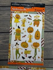 Stickety Doo Da Autumn Harvest Stickers 1 New Pack and 2 Extra Sheets
