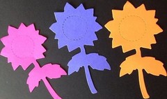 SUNFLOWER Die-Cuts(6pc)Approx:3.5″x 1.5″Garden•Seeds•Flowers•Summertime •Sun•••