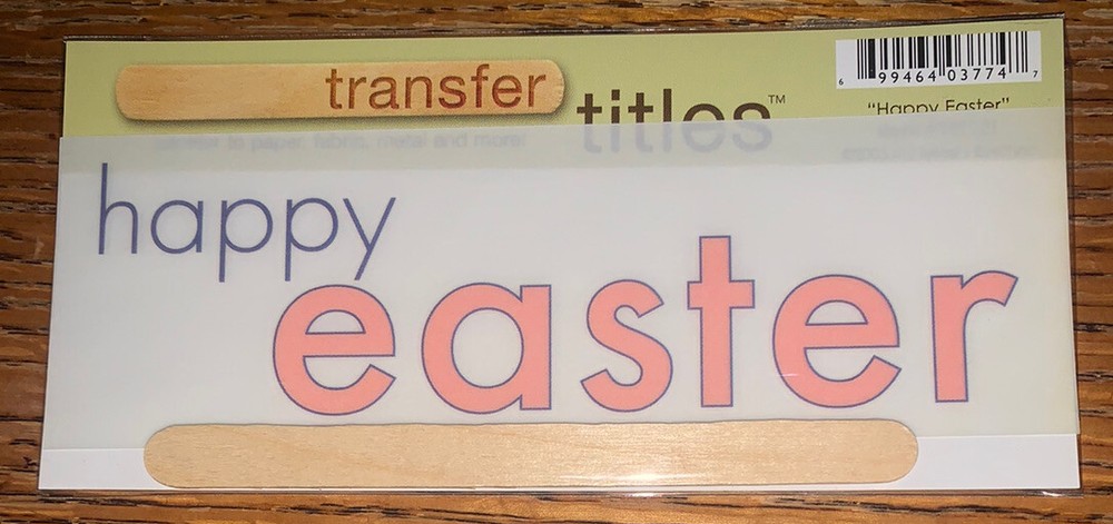 My Mind’s Eye RUB ON TRANSFER TITLES “Happy Easter “ SCRAPBOOK CRAFT Card Making