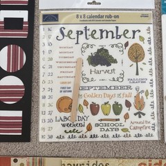 AUTUMN Themed Embellishments Kit