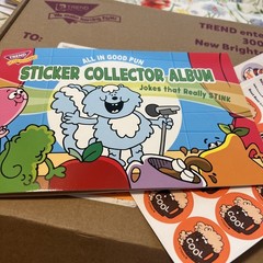 Trend Enterprises All In Good Fun Sticker Book Album & 7 sheets of stickers Set
