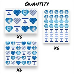 450PCS Israel Stickers – Israel Flag Sticker Set & Israeli Stickers for Kids,…