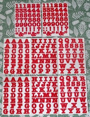 Creative Memories ABC/123 Bold Style Alphabet and Number Stickers – Red