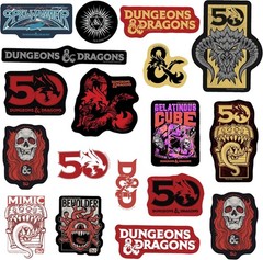 DUNGEONS AND DRAGONS YEAR OF THE DRAGON VARIETY DIE CUT VINYL 50 CT STICKER PACK