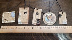 Lot 10 Junk Journal Tags Text Tickets Vintage Ephemera Crafts Cards Scrapbook