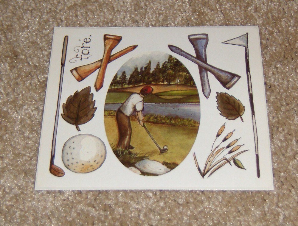 Colorbok Sticker ~ Joy Marie….Golf Fore