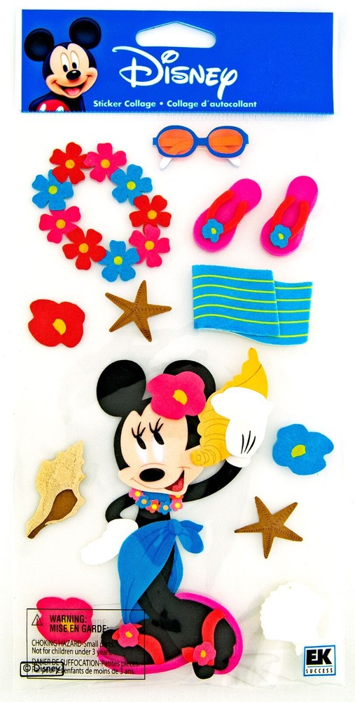 Jolee’s Boutique Sticker Collage Disney Mickey Collection Tropical Minnie Mouse