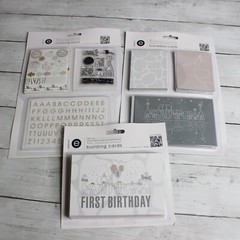 Stamp Set Boy’s Baby Book Pregnancy Baby’s 1st Year Journal Jungle Animals