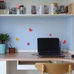 Glitter Foam Flower and Butterfly Shapes Stickers Self-Adhesive Stickers Kid’…