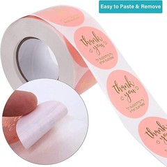 3 Rolls Small Business Thank You Stickers – 1500pcs Hot Gold Printing | 3 Style