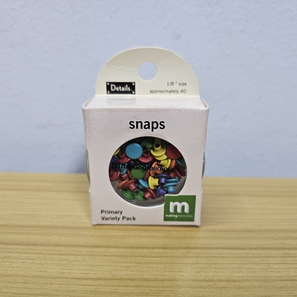 Making Memories Brads for scrapbooking – 40 count multi color Circle