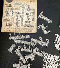 LRG Lot Metal Die Cuts Crafts Card Making Scrapbook Words / Sayings