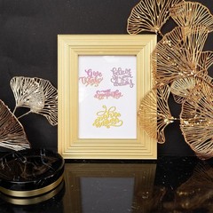 Unique Word Die Cuts Set for Scrapbooking & Card Making – 6 Inspirational Words