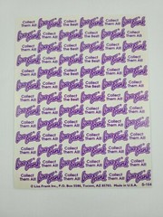 Vintage Lisa Frank Sticker Sheet Rainbow Leopards Hearts S164 1990s 4.5×6″