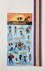 Vtg Sandylion Stickers LOT The Incredibles NIP Disney Pixar Heros Villains