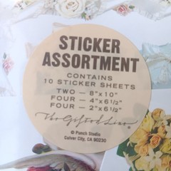 John Grossman Gifted Line Sticker Sheets Victorian Baby Wedding Toys – 11 Sheets