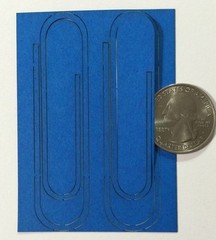 PAPER CLIPS Laser Die-Cuts(8pc)Deluxe Cuts📎Office Supplies📎Secretary📎School📎