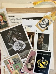 Poetrycore Literary Theme Lot of 100 Junk Journal- book pages playing cards more