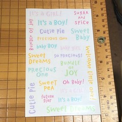 1 Mrs Grossmans Pen Ink Baby Captions Multi Color Stickers Boy Girl