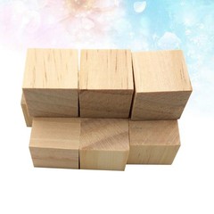 10Pcs Beige Pine Wood Pieces Smooth Surface for DIY Craft and Rustic Home Decor