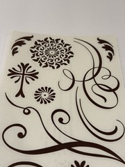 Creative Memories Scrapbook Stickers 2010 Flower Floral Leaves Flourish Swirl