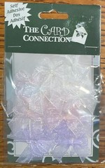 Card Connection Ribbon Bows White Pink Purple Self Adhesive Scrapbook Stickers