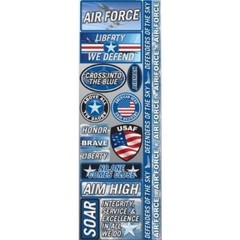 Signature Series 2012 Cardstock Combo Stickers 4.25″X12″-Air Force