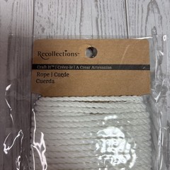 Recollections 100% Cotton Rope White 15yds 13.7m 0.1in 3 mm Non-Wired