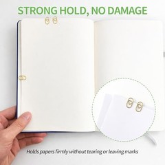 200PCS Heart Paper Clips,Mini Cute Paper Clips, Durable Metal Small Love Gold