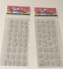 Alphabet Letter Stickers Funny Faces Eyeballs Colorful Crafts Lot of 2 NEW READ