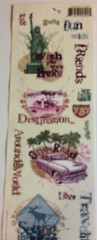 Miss Elizabeth’s ROAD TRIP Clear Mylar Stickers Travel Vacation Getaway Route 66