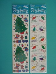 Frances Meyer Stickers CHRISTMAS (4) Sheets-Sealed Packages Trees Toys Lights