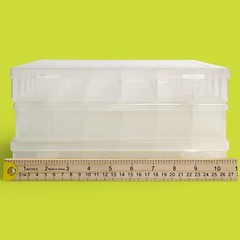 Huge 7pc Jumbo Lot Multicompartment Storage/ Scrapbook Cases Boxes Organization