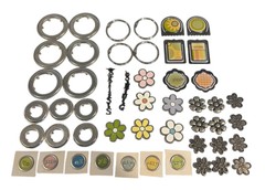 Metal Embellishmentss, Clips & Words Lot Scrapbooking Crafts