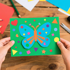 1600 Foam Shape Stickers in 8 Colors for Kids Crafts, 16 Sheets