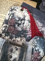 Dark Gothic Romance Junk Journal Kit Vintage Ephemera Victorian Scrapbook 77 Pcs
