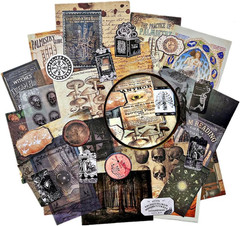 Dark Academia Junk Journal Supplies, Vintage Skull Decoupage Paper for Scrapbook