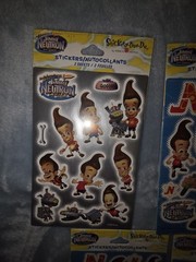 VNTG STICKETY DOO DA JIMMY NEUTRON Stickers 5 Sets Sealed New