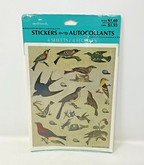 Vintage Hallmark Assorted Bird Birds Species Stickers Seals 4 Sheets NIP Sealed