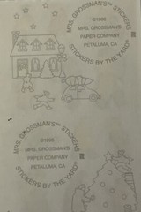LITTLE PEOPLE Stickers(12pc)Mrs. Grossman’s•Wintertime•Shopping •Running•Holiday