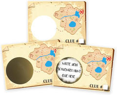 Make Your Own DIY Treasure Map Scavenger Hunt Scratch Off ScratchNotes 20 Pack 3