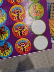 Trend Scented Scratch & Sniff Food Animal Monster Award Sticker Sheet Lot 24 Pcs
