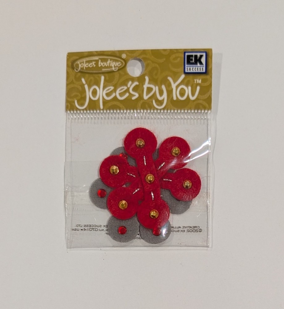 Felt Deco Snowflakes Christmas Jolee’s By You Mini Scrapbooking Embellishments